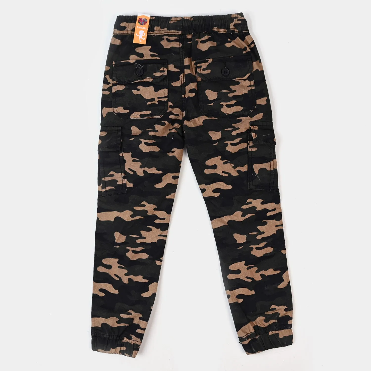 Boys Cotton Pant Camouflage - Green