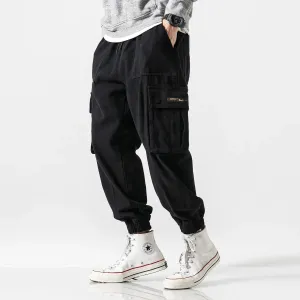 Japanese Streetwear Cargo Pants Casual Harem Trousers Men Clothing