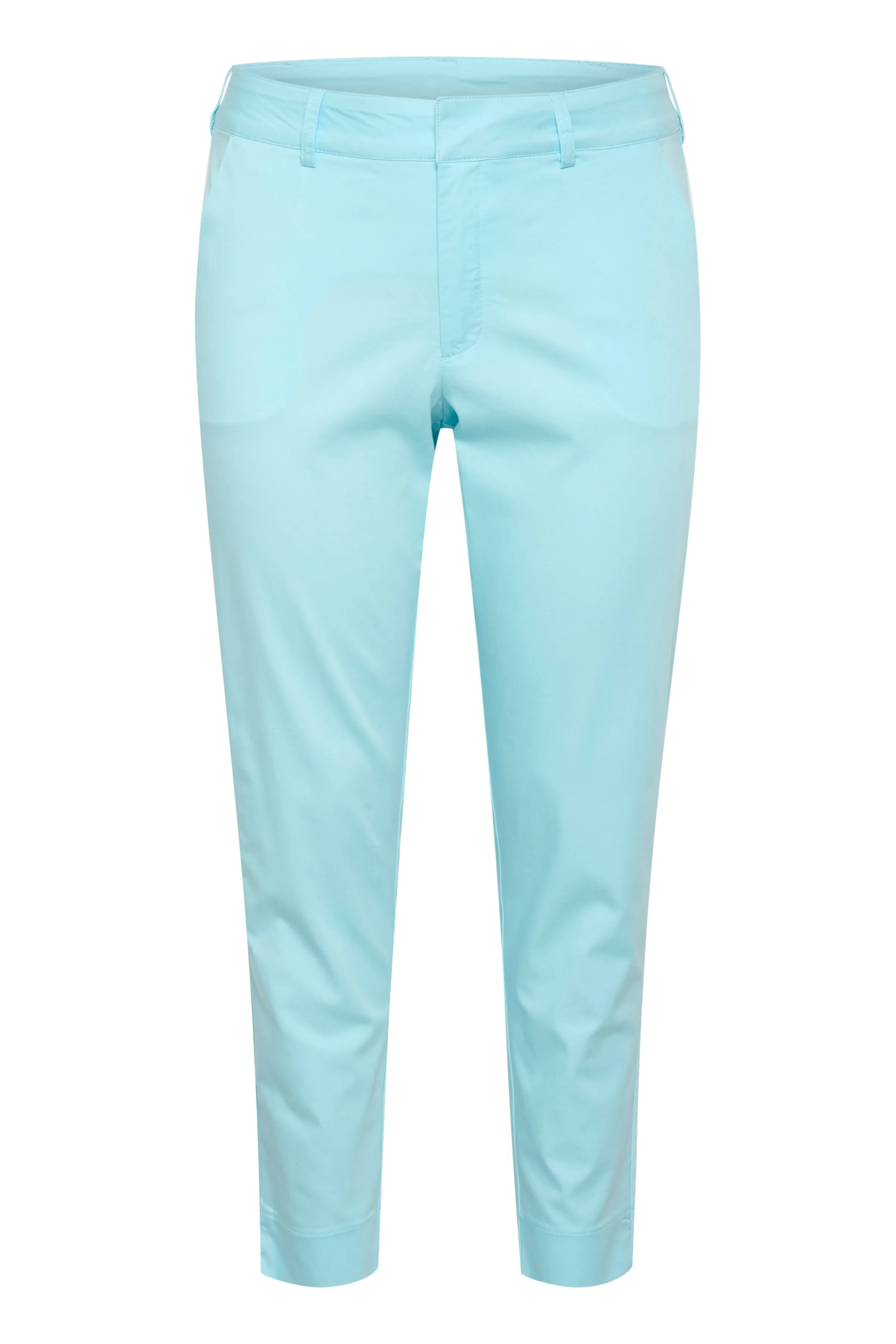 Kaffe Curve Leana Chino Pants in Aqua