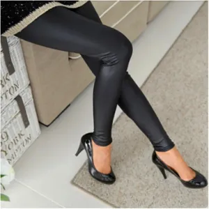 Leggings Outside Wear Slimming Ladies Elastic Waist Cropped Pants