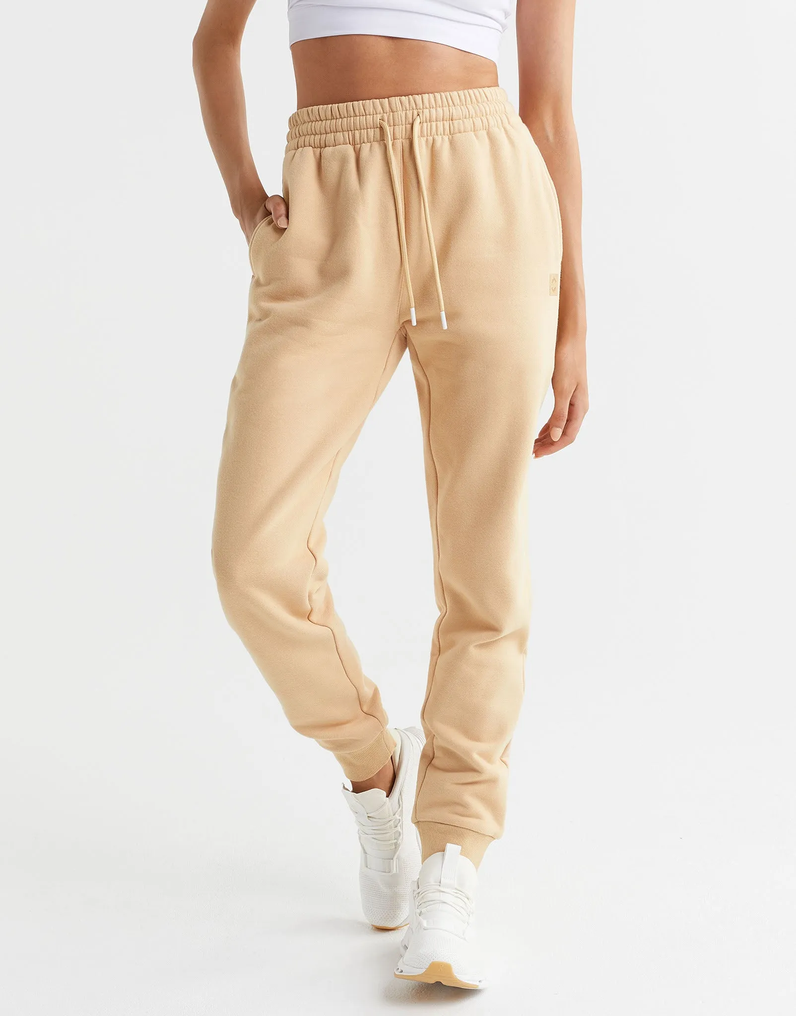 Millie Track Pants in Almond