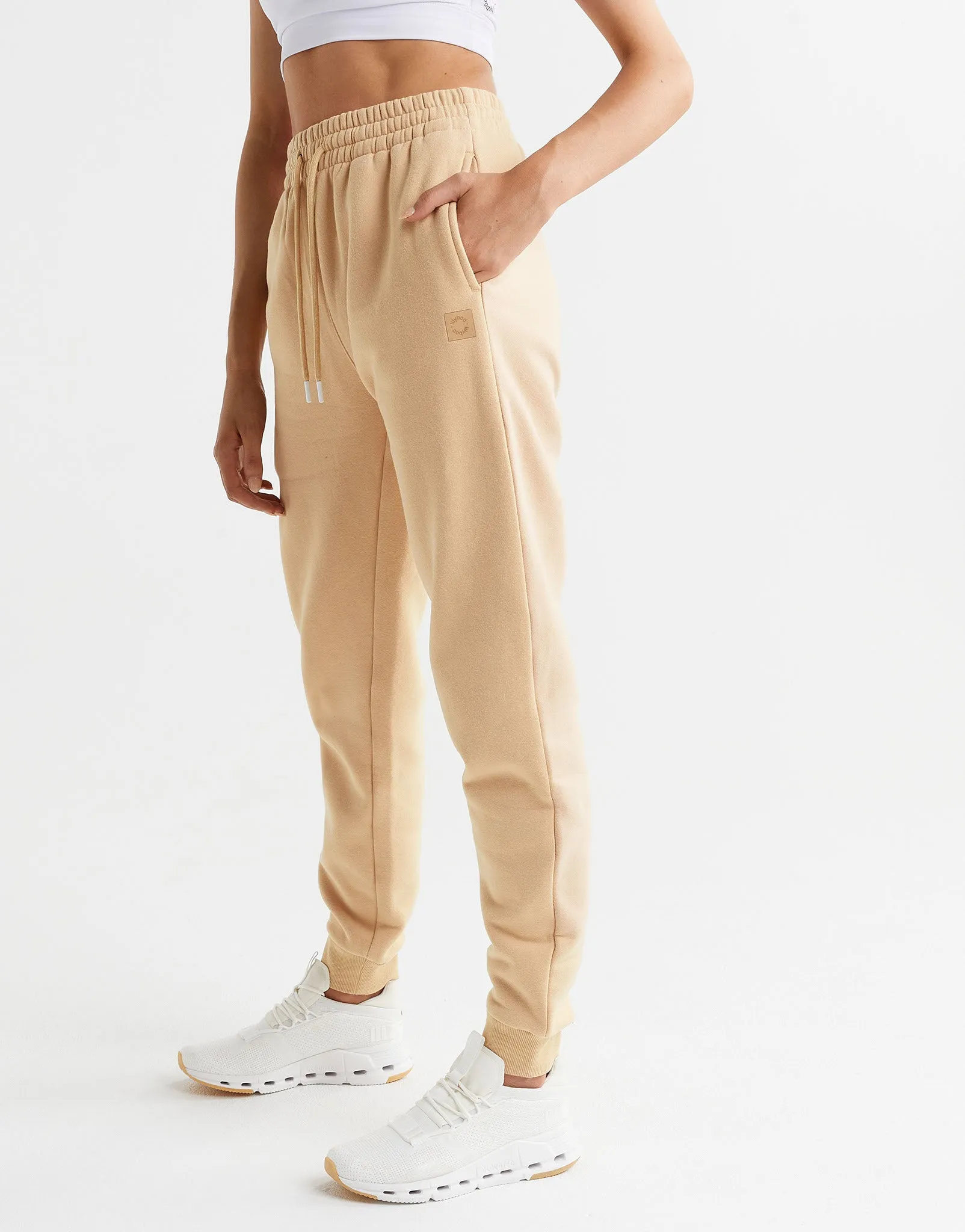 Millie Track Pants in Almond