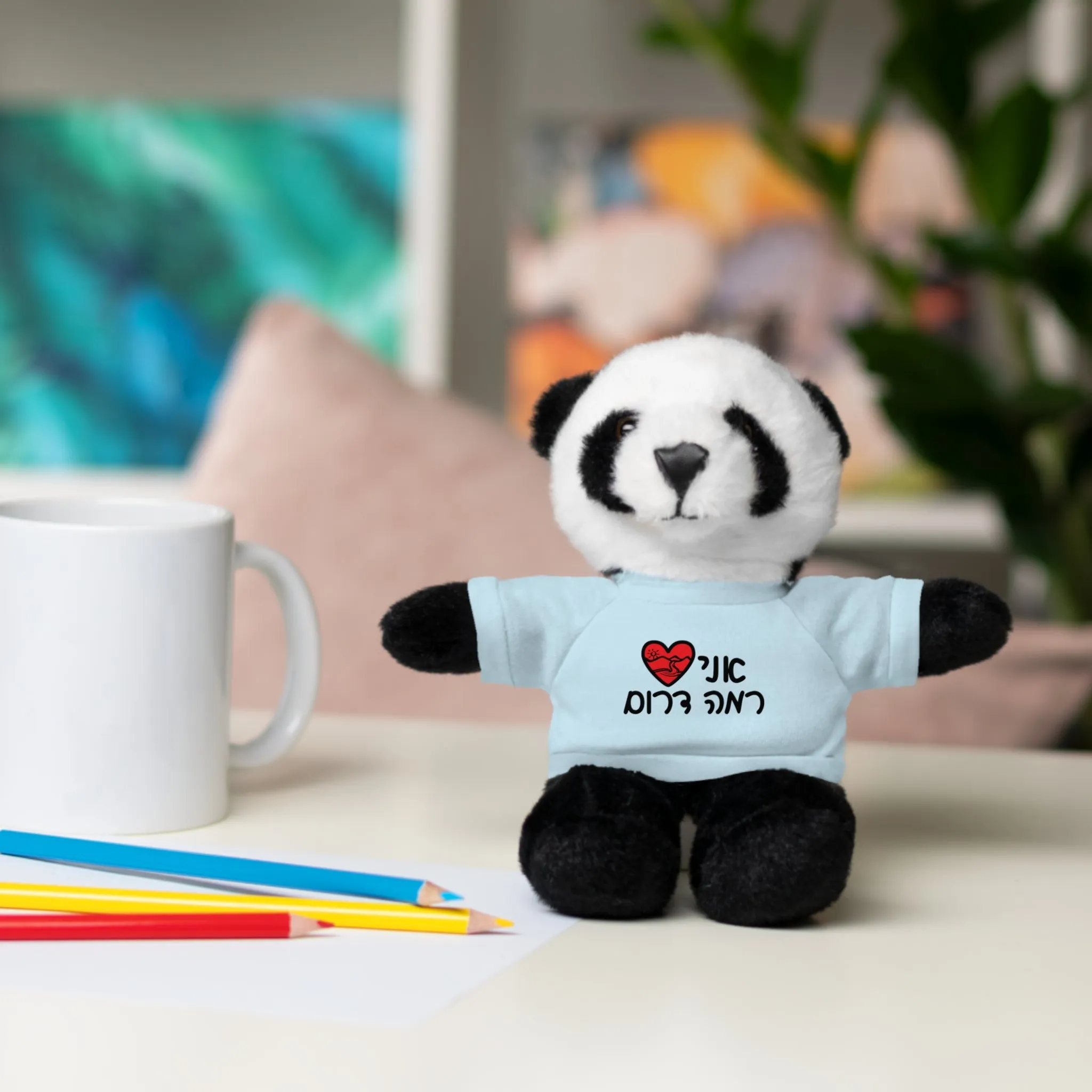 Ramah Darom Stuffed Panda - Love