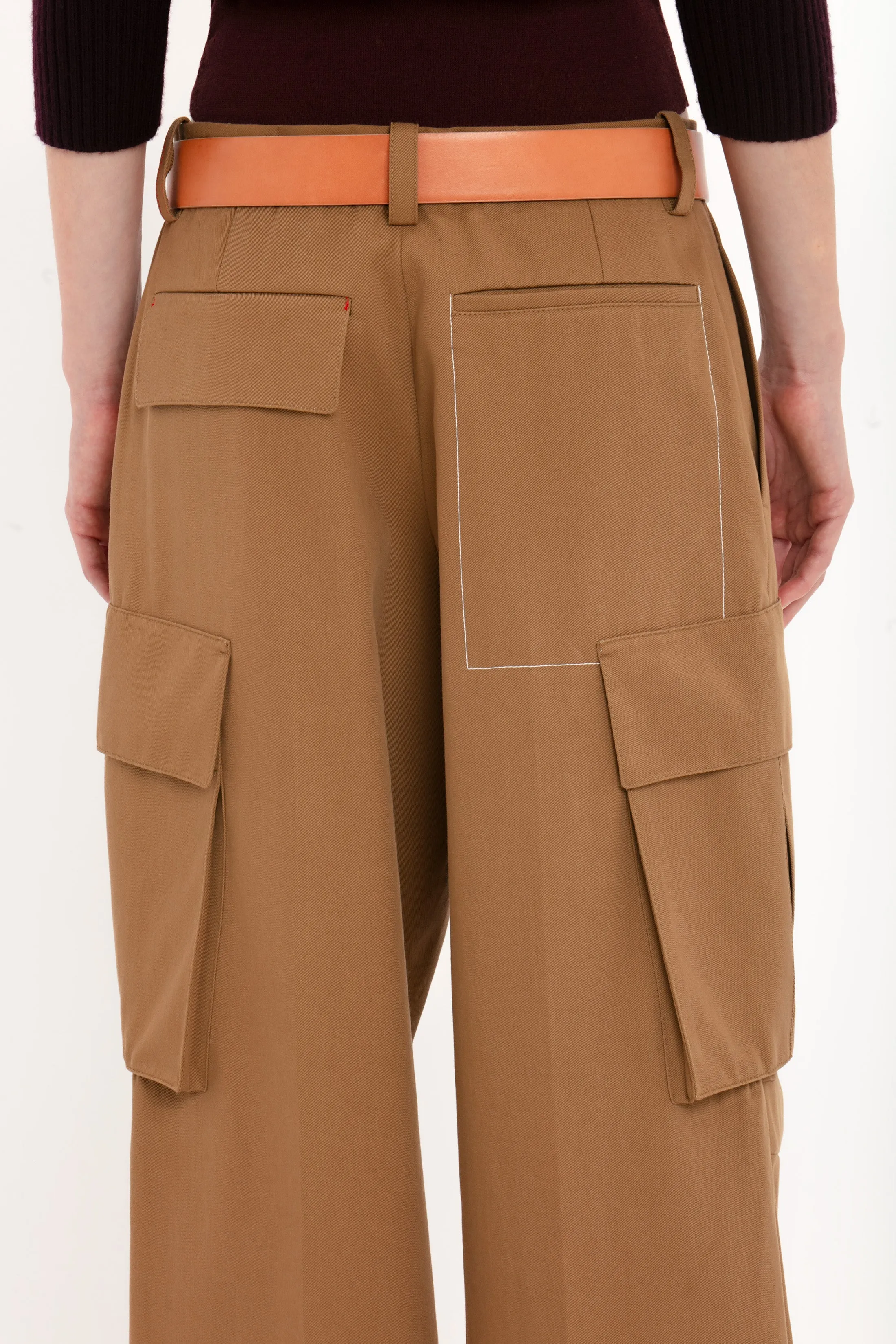 Relaxed Cargo Trouser In Tobacco