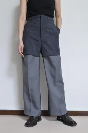 SLIT SLACKS PT GRY / 02_A